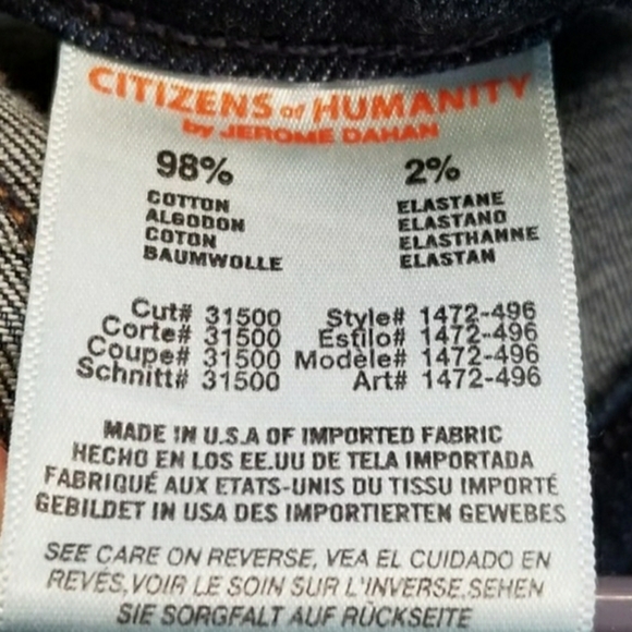 ❤️ Citizens of Humanity Women's Jeans Style 1472-496 - Picture 4 of 4
